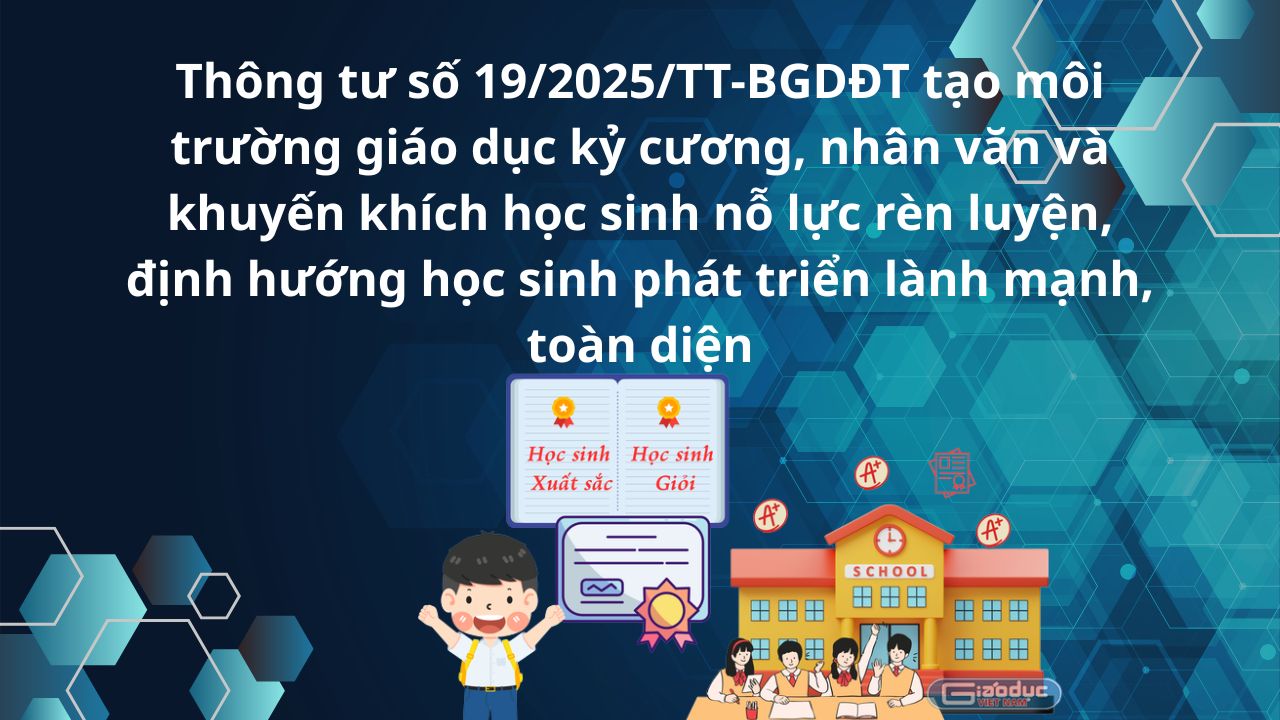 Thông tư 19/2025/TT-BGDĐT quy định về khen thưởng và kỷ luật học sinh